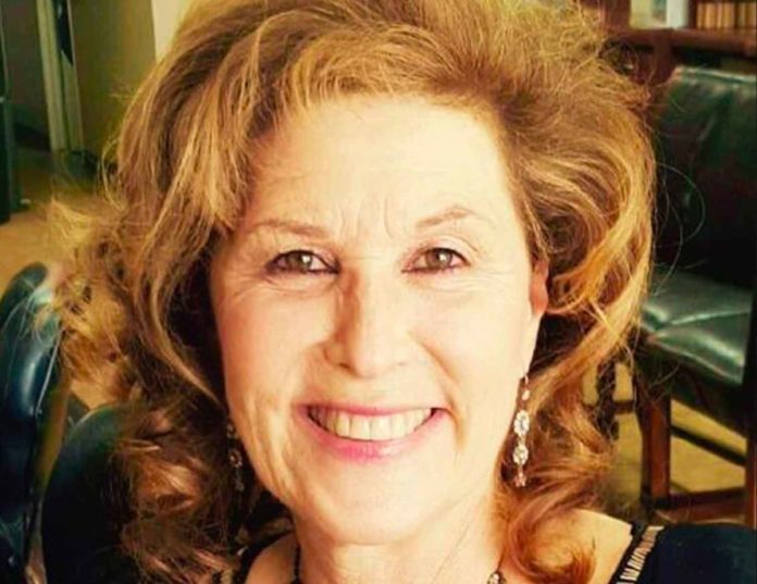 Lori Gilbert-Kaye, 60, who friends said stepped in front of the bullets aimed at her longtime friend and rabbi as he raced to evacuate children, was pronounced dead after being taken to a hospital. (Courtesy of Facebook)