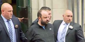 A man arrested for walking into New York's St Patrick's Cathedral with gas cans & lighters had booked a one-way flight to Rome & was caught trespassing at another church Monday. Marc Lamparello, 37, entered the church on Wednesday (Courtesy of YouTube)