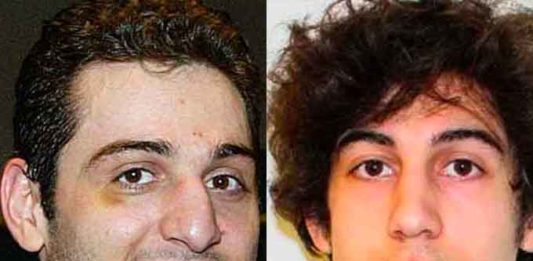 Chechen Kyrgyzstani-American brothers Tamerlan Tsarnaev, 26, (at left), and Dzhokhar Tsarnaev, 19, (at right) were responsible for planting pressure cooker bombs at the Boston Marathon on April 15, 2013, which killed three people and injured approximately 280 others. (Courtesy of YouTube)