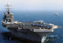 The U.S. is sending the USS Abraham Lincoln Carrier Strike Group and a bomber task force to the Middle East, National Security Adviser John Bolton has announced. Pictured here, thee USS Abraham Lincoln (CVN 72). (Courtesy of the U.S. Navy photo by Mass Communication Specialist 3rd Class Jerine Lee)