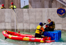 The state-of-the-art SWFT facility is the first in New York dedicated to training fire, law enforcement and emergency services responders in techniques employed to conduct water rescues. (Courtesy of NYS DHSES)