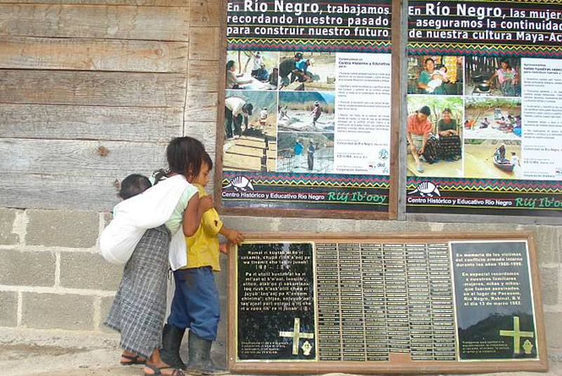 Memorial Río Negro Massacre, in Río Negro, Guatemala. (Courtesy of Wikipedia)