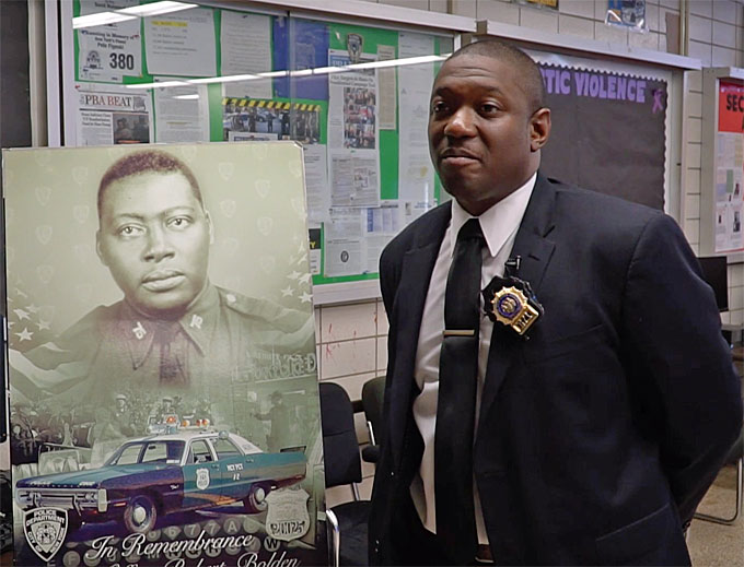 The NYPD is offering $111,500 reward for information leading to the arrest of the person who gunned down off-duty Brooklyn Officer Robert Bolden. Anyone with information about Officer Bolden’s death, please call Crime Stoppers at 1-800-577-8477 (TIPS). (Courtesy of Vimeo)