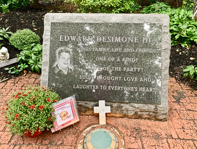 Edward Desimone III, one of 37 remembered in the Middletown World Trade Center Memorial Gardens.