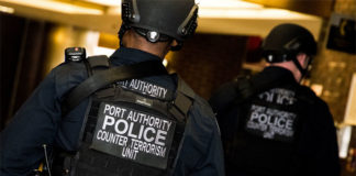 Port Authority Police Department Counter Terrorism /THREAT (Tactical Hardening Response Emergency Activation Team) Unit was established in 2017, to deter, detect and respond to acts of terrorism and disorder. (Courtesy of the PANYNJ)