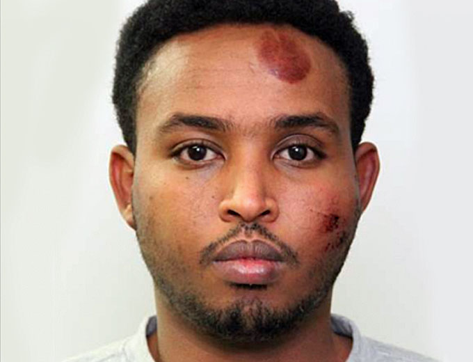 Trump, after all the media ridicule, was correct in saying that potential terrorists have illegally crossed the United States' southern border. Abdulahi Hasan Sharif of Somalia did. And it could happen again. (Courtesy of the Edmonton Police Service)