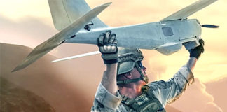 The AeroVironment Puma 3 AE is a fully man-portable UAS is easy to transport, deploy and operate, and can be launched from anywhere, at any time, requiring no additional infrastructure, such as runways or launch devices. (Courtesy of AeroVironment)