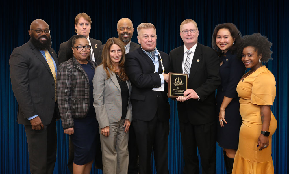 DEA Honored for the National Prescription Drug Take Back Day Initiative at 2019 'ASTORS' Homeland Security Awards Luncheon at ISC East.