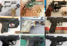 It was a busy October this year with a total of 403 firearms found last month as compared to 358 in October of last year. (Courtesy of the TSA)