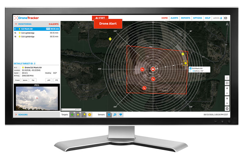 DroneTracker 4.1 provides the most reliable and actionable airspace activity data for organizations to instantaneously assess and defend against sUAS threats