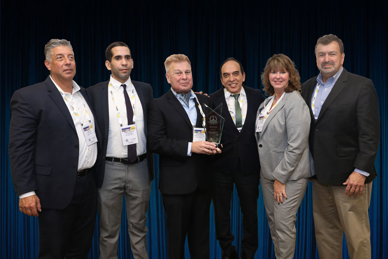 ATI Systems accepting the company's 2019 Platinum Award for Extraordinary Leadership and Innovation in Homeland Security