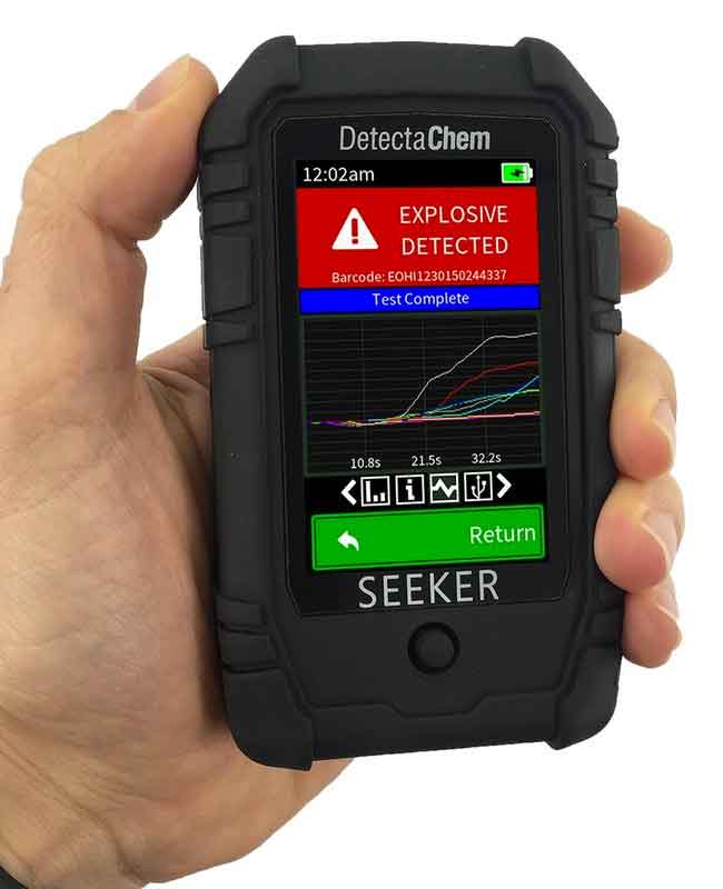 SEEKERe handheld explosive detection device from DetectaChem