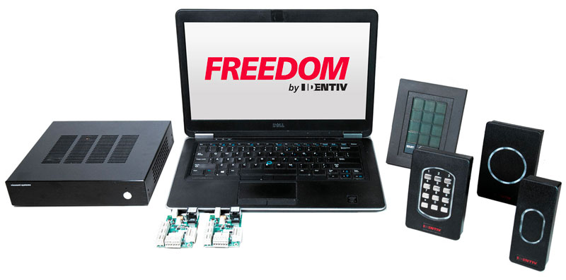 Identiv’s IT-centric, cyber-secure Freedom Access Control system uses encryption bridges at the network edge to communicate with onsite and geo-distributed software.