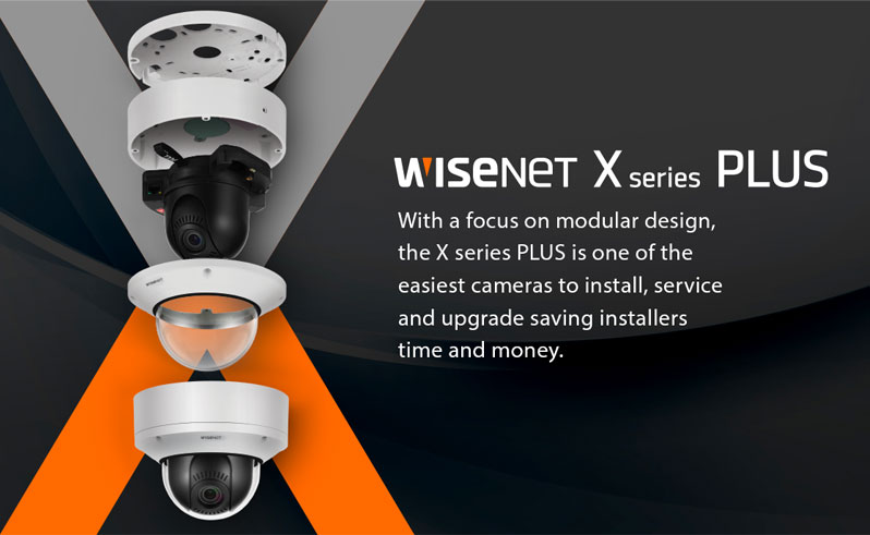 The new PoE extender cameras, part of the Wisenet X series PLUS line, are completely modular making them easy to install, service and upgrade.