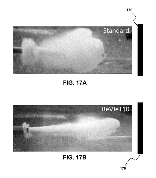 A propellant driven disrupter may be used to fire a solid projectile or a jet of fluid, which is typically water, at an IED with the goal of disrupting the explosive and avoiding its detonation. (Courtesy of Patent Swarm)