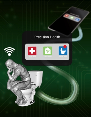 The smart toilet automatically sends data extracted from any sample to a secure, cloud-based system for safekeeping. James Strommer