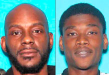 Larry Teague, 44 (at left), and Ramonyea Bishop, 23 should be considered ARMED AND DANGEROUS. DO NOT APPROACH. (Courtesy of the Genesee County Prosecutor's Office)
