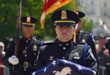 For the first time in over thirty-nine years, the National Fraternal Order of Police, families and colleagues of the nation's fallen peace officers could not come together in Washington D.C. to honor the memories of our heroes due to the COVID-19 pandemic. Rather, they assembled virtually on 15 May at to honor the 185 law enforcement officers who gave their lives in the line of duty with a special video production  streamed on the FOP social media platforms. (Courtesy of the National FOP)