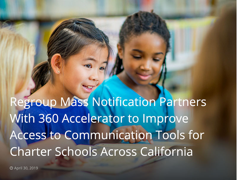 360 Accelerator is a nonprofit organization that brings education leaders together in regional communities of practice and an online community to share their strengths, reflect on their goals, and support one another to improve student learning. (Courtesy of 360 Accelerator)