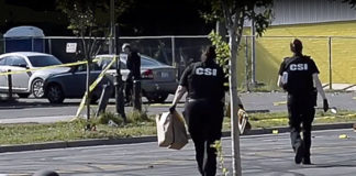 Police say an impromptu block party in Charlotte, North Carolina, left two people shot and killed, another seven with gunshot wounds, and five others hit by vehicles. (Courtesy of YouTube)