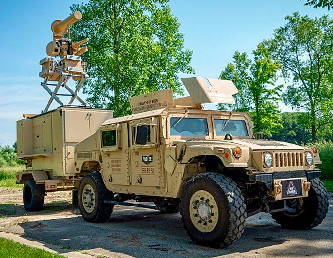 The new Trailer Anti-UAS Defense System (T-AUDS) Counter-UAS System, from Double Platinum 'ASTORS' Award Winner Liteye, Protect Convoys with Seamless Transition to Fixed Site.