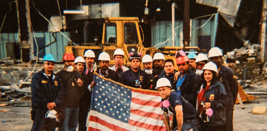 The September 11th memorial display at ICE's Washington, D.C. headquarters is designed to honor those lost in the attacks and help strengthen the organization’s connection to the terrible events of that day. (Courtesy of ICE)