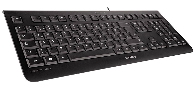 CHERRY KC 1000 is rock-solid CHERRY technology with an excellent price/performance ratio. Modern, flat design with gentle, quiet and durable wear-resistant keys. Universal, reliable and optimized for professional use.