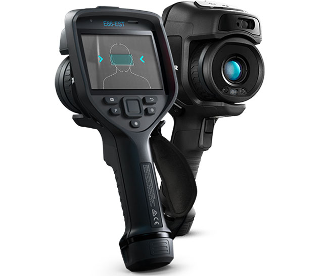 The FLIR E54-EST and FLIR E86-EST handheld thermal cameras are a non-contact screening tools that serve as a first line of defense against potential health risks.