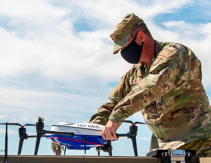SAFMS and SAFMS-T systems provide autonomous scheduled and on-demand flights that transmit the real-time HD and thermal data needed to protect both airmen and assets against airborne, ground, and potentially water-based threats in all environments. 