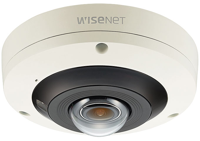 The PNF-9010RV is a 12MP/4K outdoor vandal fisheye camera featuring Hanwha's WiseStream technology.