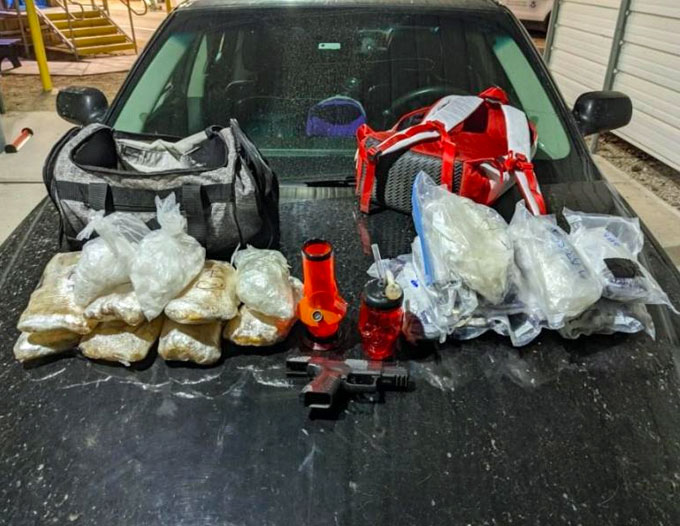 Yuma Sector Border Patrol agents seized 25 pounds of meth on Christmas.