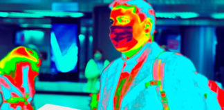 Dual-Sensor Wisenet TNM-3620TDY Uses Thermal Imaging and AI Technology to Accurately Identify Health Risks and Monitor Activity in Public Spaces (Courtesy of Hanwha Techwin)