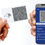 A printed pass and a digital pass (Gov. Andrew Cuomo:New York State)