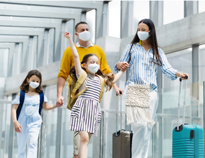 The CDC recently announced that fully vaccinated travelers with an FDA-authorized vaccine can travel safely within the U.S., but CDC guidelines still require individuals to wear a face mask, socially distance, and wash their hands or use hand sanitizer. (Courtesy of TSA)
