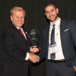 Amir Elichai, CEO (right), receiving the company’s ‘ASTORS’ Leadership & Innovation in Homeland Security Award at ISC East