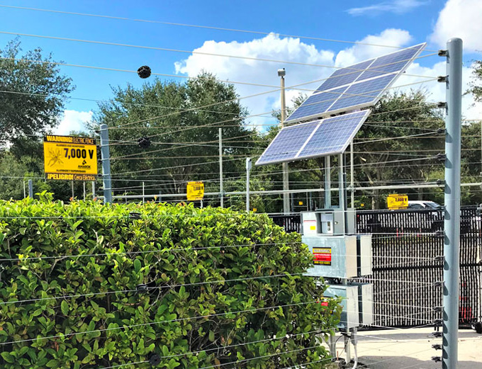 Installing The Electric Guard Dog™ Solar Fence System is an effective way to prevent theft at your business.  In fact, 98% of their customers experience no theft after installing one of our electrified fencing systems. 