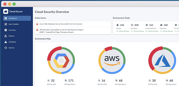 Close your Cloud Security Gaps Monitor your Cloud configs, apps, microservices, serverless functions, key stores/key vaults, virtual machines, storage assets, databases, and more.