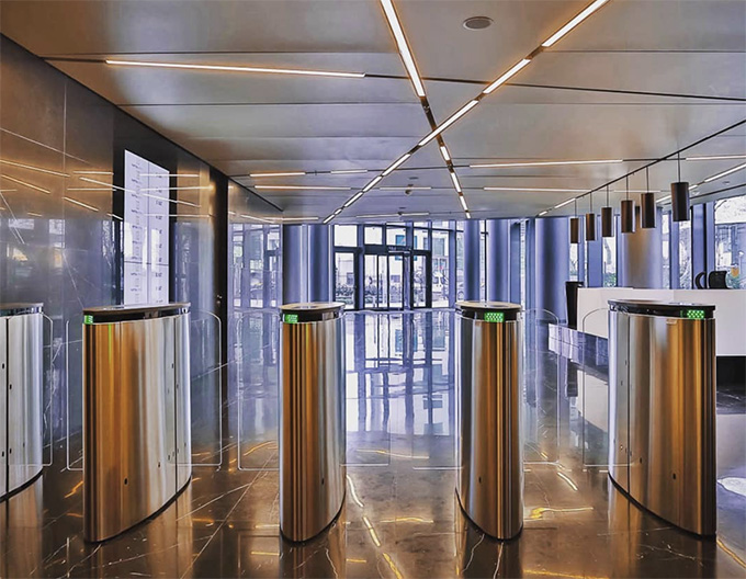 With its elegant design, the SmartLane security entrance lanes from Automatic Systems, are designed to integrate perfectly into any architectural style. #speedgates #architecturedesign #securitysystems