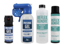 Cutting-edge "Hospital Safe" Presidia Gel formula from Reflex protect, a new version of the trusted CS agent commonly used in law enforcement and riot control, delivers rapid onset temporary blindness and intense pain, debilitating the attacker until help arrives.