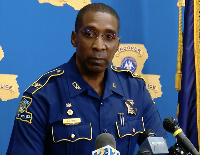 Louisiana State Police Col. Lamar A. Davis