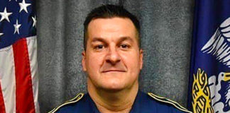 Louisiana State Police Master Trooper Adam Gaubert was shot and killed in an ambush early Saturday, Oct. 9, 2021. Trooper Gaubert had served with the Louisiana State Police for 19 years, and is is survived by his parents, two sisters,, and two children. (Courtesy of the Louisiana State Police)
