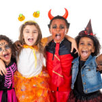 Group,Of,Kids,In,Halloween,And,Carnaval,Costumes,Isolated