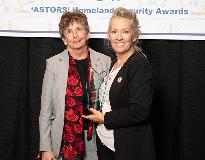 Dr. Kathleen Kiernan, President of NEC National Security Systems and a dear friend to AST, receives her 2021 ‘ASTORS’ Extraordinary Industry Leadership & Innovation Person of the Year