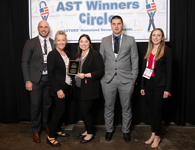 Team CornellCookson receiving One of Two 2021 'ASTORS' Awards at the 2021 'ASTORS' Awards Luncheon in New York City at ISC East.
