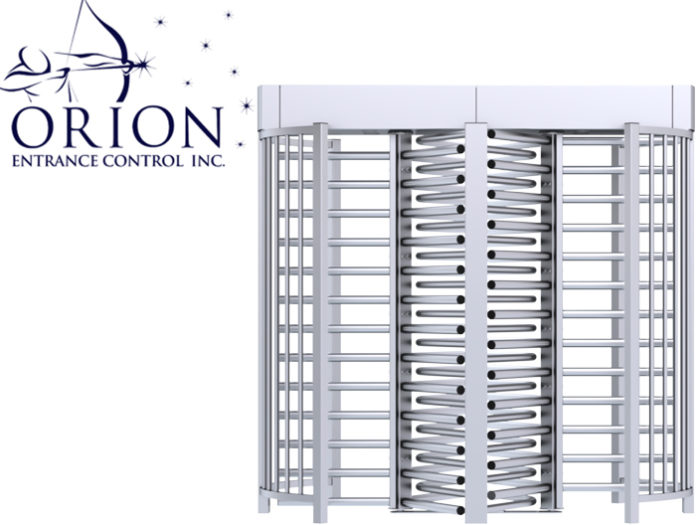 Extremely robust and water resistant, the Orion Full Height Mechanical Turnstile Tandem (shown here), features full height turnstiles in stainless steel; hot-dipped galvanized or galvanized plus powder coated finish. They are Bi-directional, logic controlled, can be hand operated and/or motor driven and electro-magnetic lock options are available.
