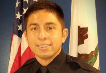 Prior to his joining Salinas Police in 2020, 30-year-old Officer Jorge Alvarado Alvarado, who is survived by his fiancee and his mother, had served as an officer with the Colma Police Department, and was also a U.S. Army veteran. (Courtesy of the Salinas PD)
