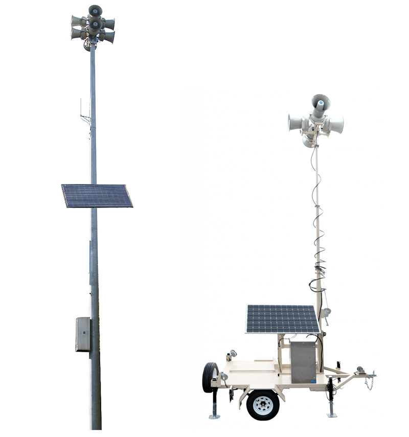 Figure 2. ATI Systems HPSS Pole Mount and Trailer Installations