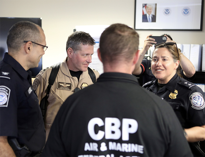In a typical year, CBP OFO DEAC Sabatino oversees the facilitation of legitimate travel for more than 410 million travelers in the air, land, and maritime environments. (Courtesy of CBP by Dusan Ilic)