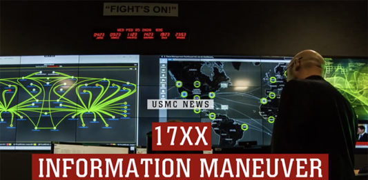 The 17XX IM OCCFLD provides the Marine Corps with a deliberate, professionalized, and sustainable workforce enabling the Marine Corps to integrate information related capabilities, operationalizing information as the Marine Corps seventh warfighting function. (Courtesy of USMC News and YouTube)