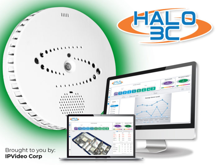 ipvideo Connect to HALO Cloud to manage multiple devices, receive real-time Health Index and AQI alerts and reporting, see alerts and historical data to document your buildings health status and trouble areas.